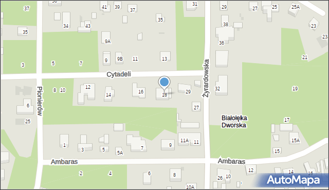 Warszawa, Cytadeli, 18, mapa Warszawy