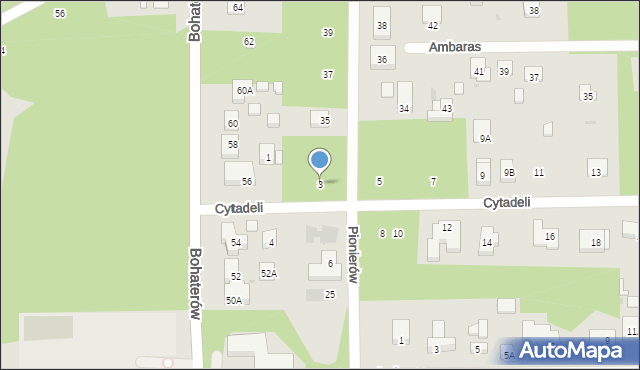 Warszawa, Cytadeli, 3, mapa Warszawy