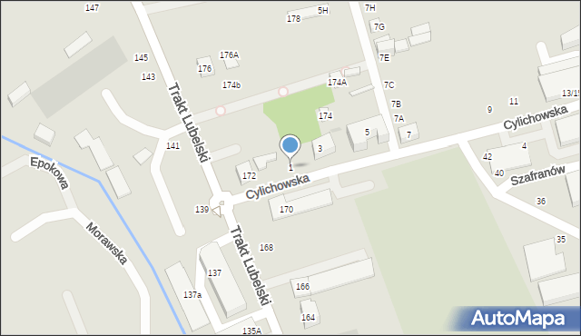 Warszawa, Cylichowska, 1, mapa Warszawy