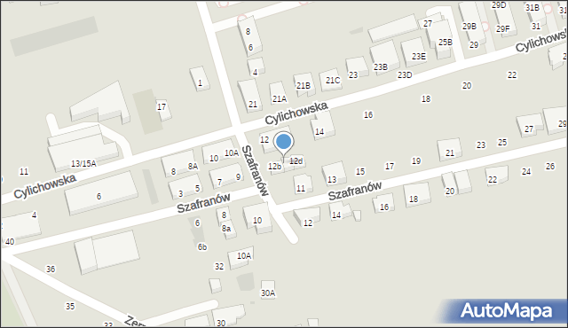 Warszawa, Cylichowska, 12c, mapa Warszawy