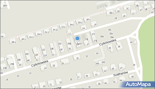 Warszawa, Cylichowska, 35F, mapa Warszawy