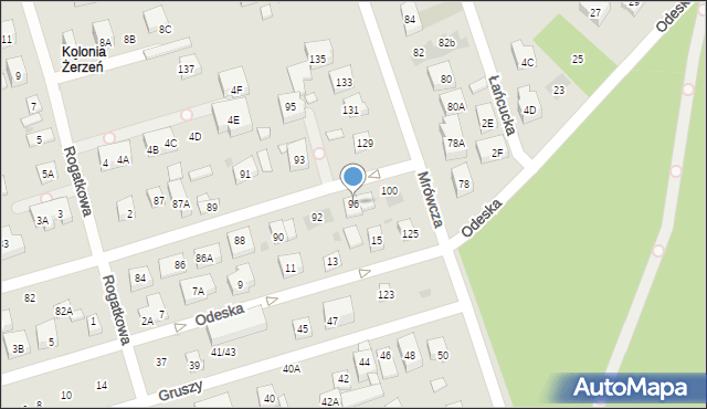 Warszawa, Cylichowska, 96, mapa Warszawy