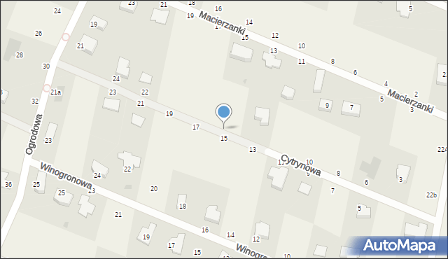 Wołczkowo, Cytrynowa, 16, mapa Wołczkowo