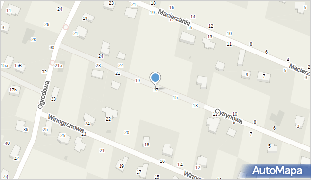 Wołczkowo, Cytrynowa, 17, mapa Wołczkowo