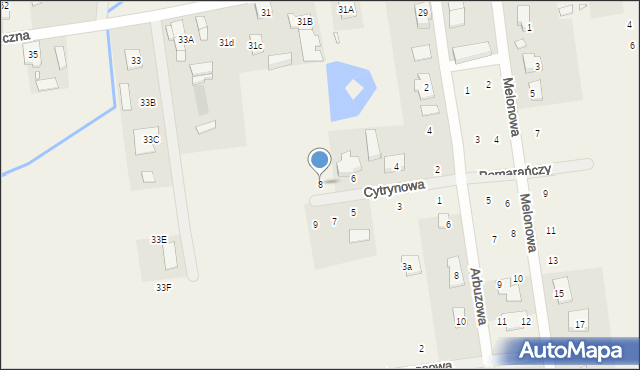 Wólka Kosowska, Cytrynowa, 8, mapa Wólka Kosowska