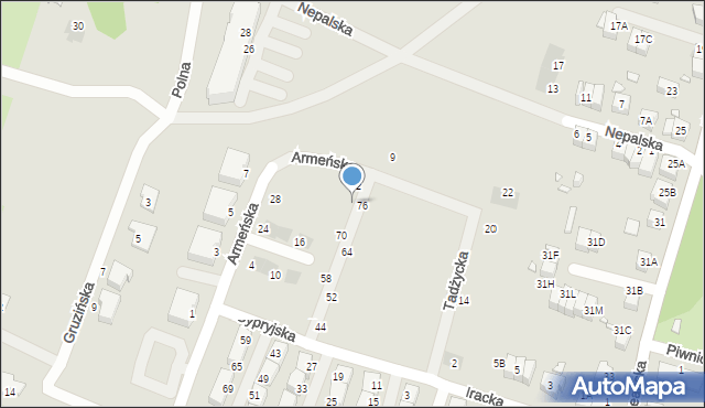 Wrocław, Cypryjska, 78, mapa Wrocławia