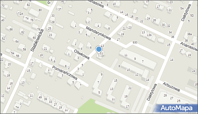 Wrocław, Cytrynowa, 9, mapa Wrocławia