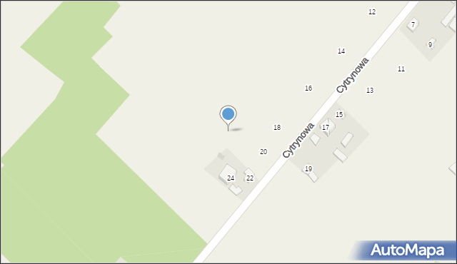 Wymysły, Cytrynowa, 20a, mapa Wymysły