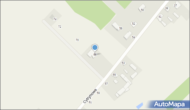 Wymysły, Cytrynowa, 68, mapa Wymysły