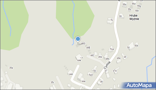 Zakopane, Cyrhla, 46H, mapa Zakopanego