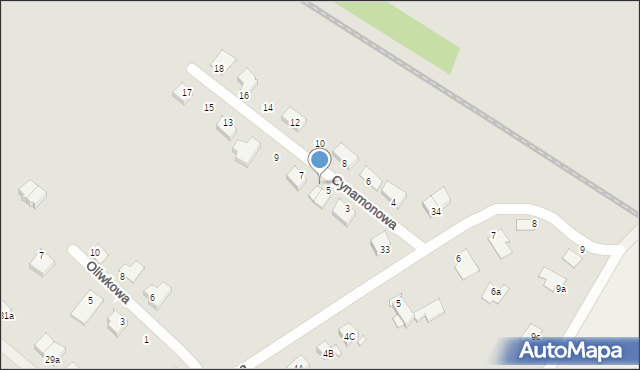 Zgorzelec, Cynamonowa, 5a, mapa Zgorzelec