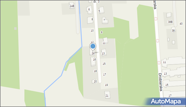 Żółwin, Cyraneczki, 14, mapa Żółwin