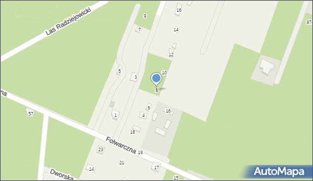 Adamów-Wieś, Czerwonej Poziomki, 8, mapa Adamów-Wieś