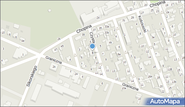 Aleksandrów Kujawski, Czysta, 6, mapa Aleksandrów Kujawski