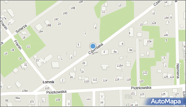 Aleksandrów Łódzki, Czerniaka Jana, 2d, mapa Aleksandrów Łódzki