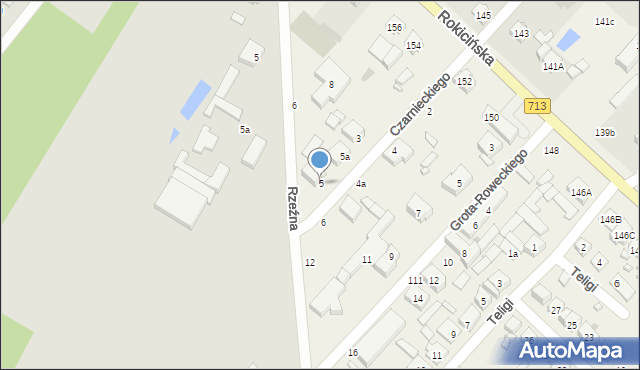 Andrespol, Czarnieckiego Stefana, hetm., 5, mapa Andrespol