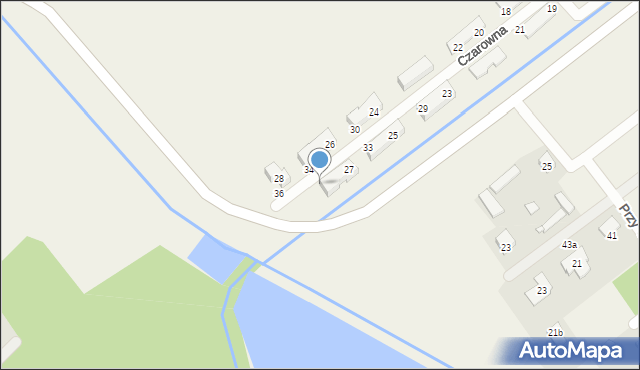 Bąkówka, Czarowna, 37, mapa Bąkówka