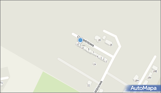Barlinek, Czereśniowa, 11, mapa Barlinek