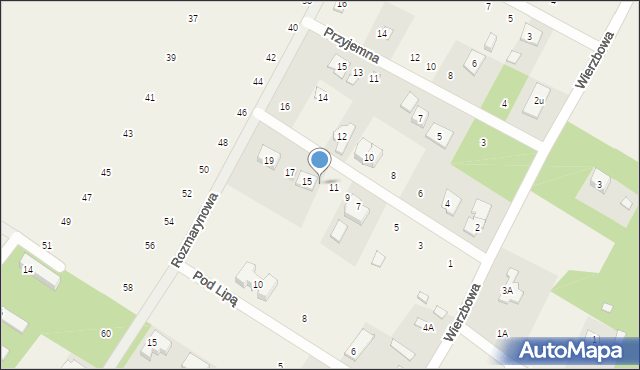 Baszkówka, Czerwonej Jarzębiny, 13, mapa Baszkówka