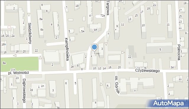 Bełchatów, Czyżewskiego, gen., 10a, mapa Bełchatów