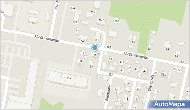 Bełchatów, Czyżewskiego, gen., 35, mapa Bełchatów