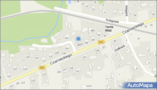 Bełżec, Czarnieckiego Stefana, hetm., 100, mapa Bełżec