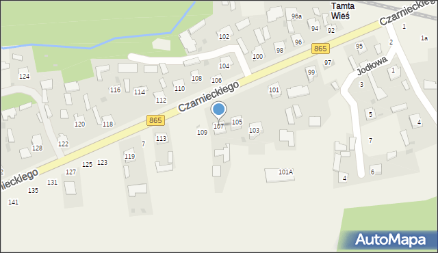 Bełżec, Czarnieckiego Stefana, hetm., 107, mapa Bełżec