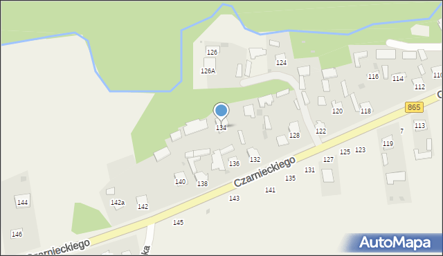 Bełżec, Czarnieckiego Stefana, hetm., 134, mapa Bełżec