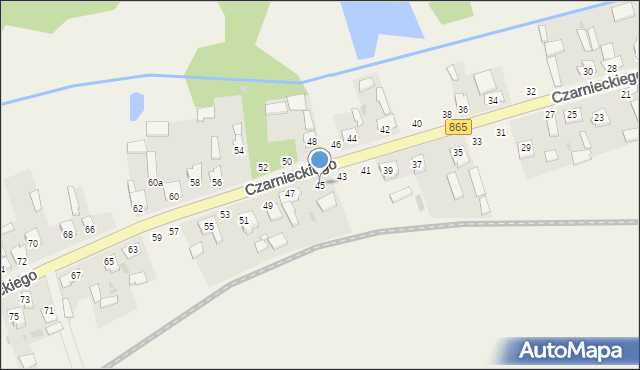 Bełżec, Czarnieckiego Stefana, hetm., 45, mapa Bełżec