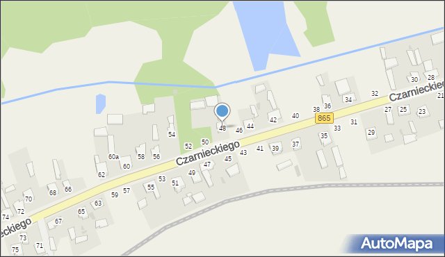 Bełżec, Czarnieckiego Stefana, hetm., 48, mapa Bełżec