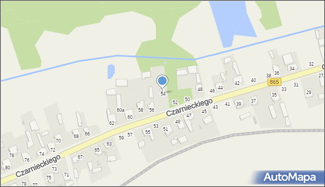 Bełżec, Czarnieckiego Stefana, hetm., 54, mapa Bełżec