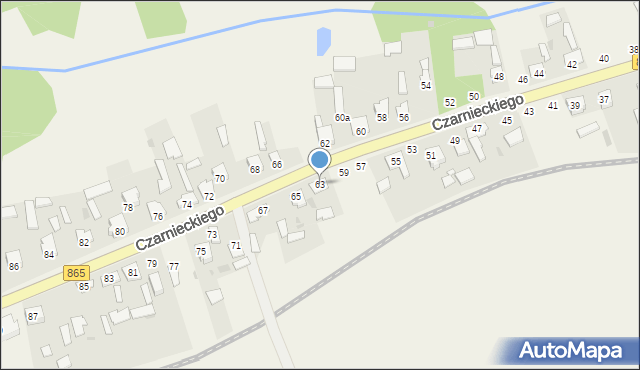 Bełżec, Czarnieckiego Stefana, hetm., 63, mapa Bełżec