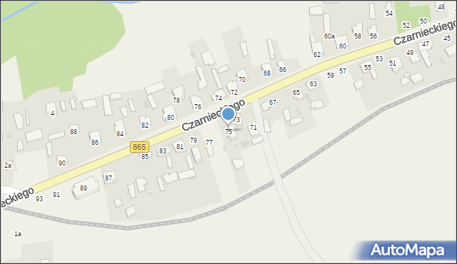 Bełżec, Czarnieckiego Stefana, hetm., 75, mapa Bełżec