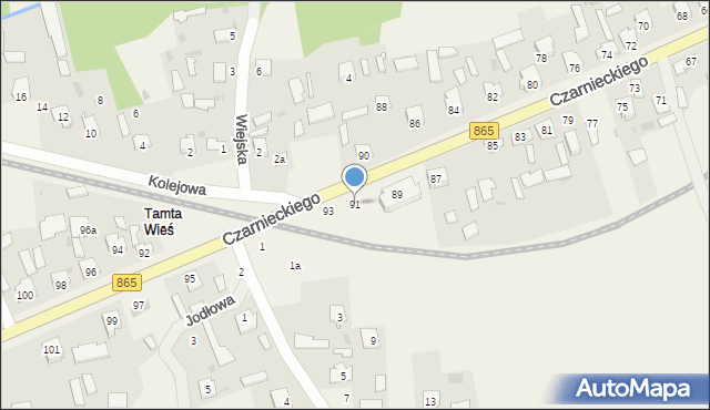 Bełżec, Czarnieckiego Stefana, hetm., 91, mapa Bełżec