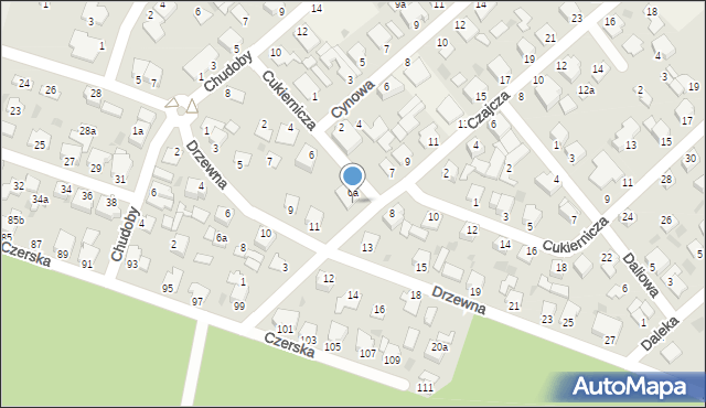 Białe Błota, Czajcza, 5, mapa Białe Błota