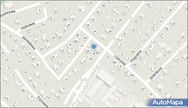 Bielsko-Biała, Czołgistów, 3, mapa Bielsko-Białej