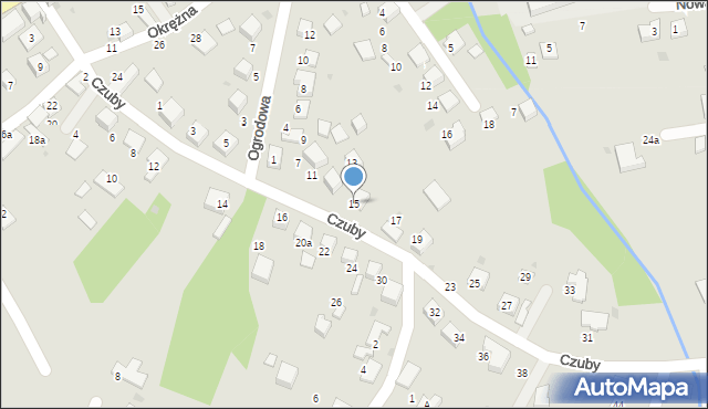 Bobowa, Czuby Jana, ks., 15, mapa Bobowa