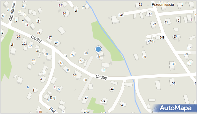 Bobowa, Czuby Jana, ks., 33, mapa Bobowa