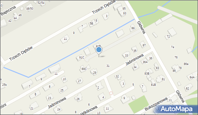 Bobrowiec, Czereśni, 12, mapa Bobrowiec