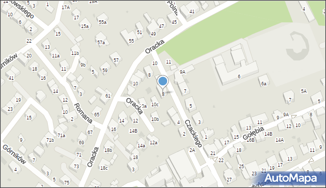 Bochnia, Czackiego Tadeusza, 8, mapa Bochni