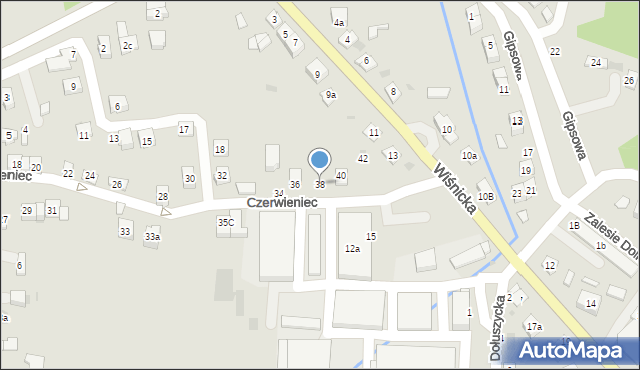 Bochnia, Czerwieniec, 38, mapa Bochni