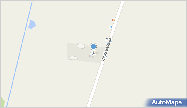 Bogdanów, Czyżewskiego-Juliana Ludwika, gen., 22, mapa Bogdanów