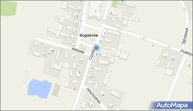 Bogdanów, Czyżewskiego-Juliana Ludwika, gen., 7, mapa Bogdanów