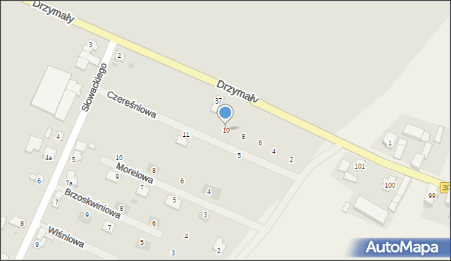 Bojanowo, Czereśniowa, 10, mapa Bojanowo