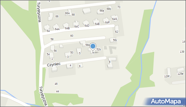 Bolechowice, Czyniec, 7, mapa Bolechowice