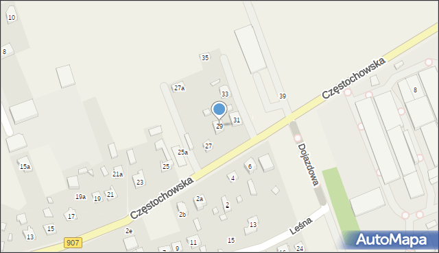 Boronów, Częstochowska, 29, mapa Boronów