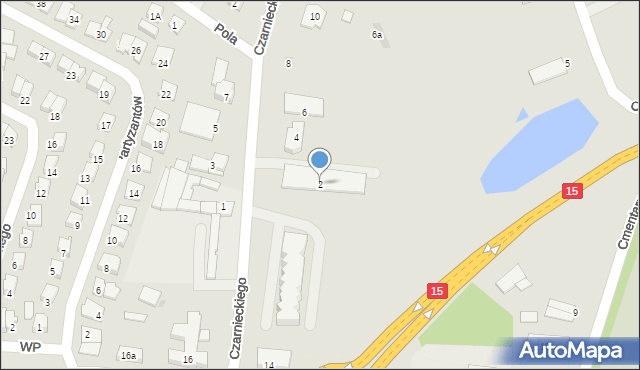 Brodnica, Czarnieckiego Stefana, hetm., 2, mapa Brodnica