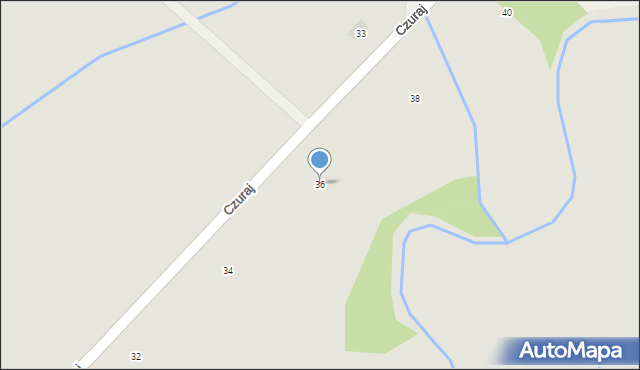 Brok, Czuraj, 36, mapa Brok