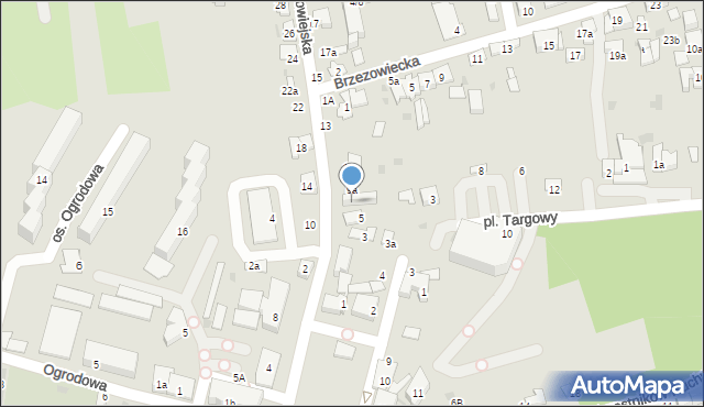 Brzesko, Czarnowiejska, 7, mapa Brzesko