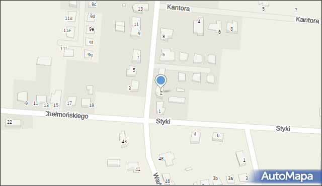 Brzezie k. Sulechowa, Czapskiego Józefa, 2, mapa Brzezie k. Sulechowa